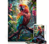 Colorful Jungle Parrot Jigsaw Puzzle 1000 Piece for Teenagers Sharp Logic, Indoor Fun, Family Pastime, Perfect Art (50x75cm)