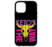 Colorful Keto Warrior Space Bounty Hunter Skull Parody 80's Case for iPhone 12 mini