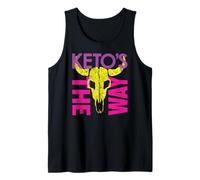 Colorful Keto Warrior Space Bounty Hunter Skull Parody 80's Tank Top
