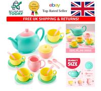 Colorful Kids Tea Set - Safe 18-Piece Play Set for Imaginative Fun