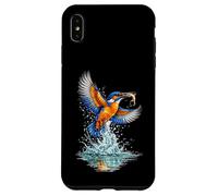 Colorful Kingfisher Catching Fish Wildlife Art Case for iPhone XS Max