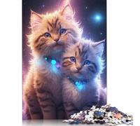 Colorful Kitties 500 Piece Jigsaw Puzzles for Adults Jigsaw Puzzle 500 Pieces Jigsaws Adults Puzzles Gifts 500pcs (52x38cm)