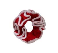 Colorful Knit Hair Scrunchies With Color Contrast Soft Hair Tie Elastic Bands Accesories For Women And Girls