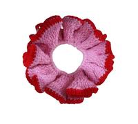 Colorful Knit Hair Scrunchies With Color Contrast Soft Hair Tie Elastic Bands Accesories For Women And Girls