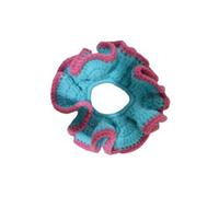 Colorful Knit Hair Scrunchies With Color Contrast Soft Hair Tie Elastic Bands Accesories For Women And Girls