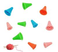 Colorful Knitting Needles Point Protectors,Needle Tip Stoppers Cap Holder