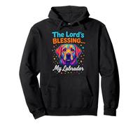 Colorful Labrador Dog The Lord’s Blessing Fun Religious Pet Pullover Hoodie