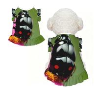 Colorful Ladybird Print Pet Breathable T-Shirt Skirt M