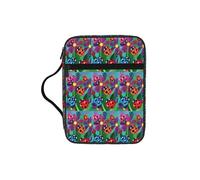 Colorful Ladybird Print Soft Bible Storage Bag Scripture Holder Waterproof for Worship Travel Devotional
