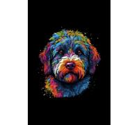 Colorful Lagotto-romagnolo: 6"x9", Notes, Notebook, Journal,Notizbuch,Carnet de notes,libreta, Diary, 120 Pages lined, Paperback Cover
