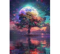 Colorful Lantern Jigsaw Puzzle 2000 Piece, Puzzles for Adults 2000, The Impossible Challenge, Jigsaw Puzzle Games Classic Educational, Wooden Puzzles, for Home Wall Decoration Gift FNKL1-105