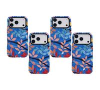 Colorful Leaf 3-Layer Heavy Duty Phone Case - Shockproof Protective Cover with TPE & PBT Materials, Drop-Resistant Design for All Models