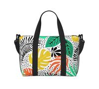 Colorful Leaf Hand Travel Bag - Lightweight and Versatile Travel Companion with Spacious Design, Multi-Purpose Bag, Luggage Bag, Beach Bag, Gym Bag, Sports Bag