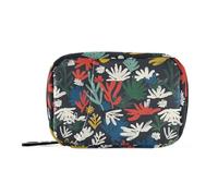 Colorful Leaves Colorful aid bag with Detachable Compartments convenient day pill organizer