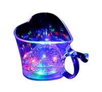 Colorful LED Cups Heart Shape Cup LED Shining Cup Glowing Drinkware Colorful Tumblers for Evenings and Various Occasion Tumblers