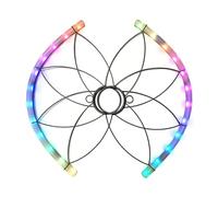 Colorful LED Flowing Fan - Multi-colored Patterns - Vibrant Party Toy, Suitable for Dance, Parties, Light Shows, Music Festivals - Synchronized Group Entertainment Props