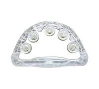 Colorful LED Hand Bells, Double Row Handheld Tambourine with Metal Jingles, 3 Lighting Modes Switchable, Lightweight, Easy Grip Handle for Concert, Party, Wedding, Festival, Event