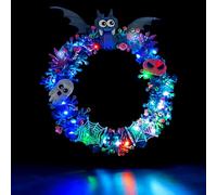 Colorful LED Light Kit Compatible with Lego Halloween Garland, Decorative Lighting Kit for Lego 40825 Model Building Blocks Not Include Model Set