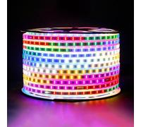 Colorful LED light strip with remote control, 96 beads LED lights/m, LED light strip, waterproof flexible LED light strip, LED tube light for Christmas, if, garden, wedding decoration and lighting ( S