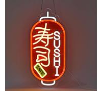 Colorful LED Neon Sign Japanese Ramen Sushi Dumpling Decorative Lamp Light up Sign for Dessert Shop Restaurant Bar Kitchen Home Art Wall Decor