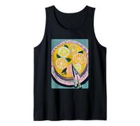 Colorful Lemon Bakery Art Summer Dessert Aesthetic Coastal Tank Top