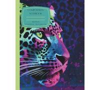 Colorful Leopard Composition Notebook: 120 Animal Print Pages, College Ruled