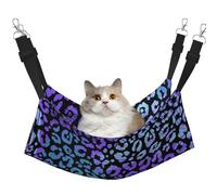 Colorful Leopard Exotic Animal Print,Cat Hanging Hammock Soft Double Sided Hanging Bed for Small Dogs Pet,L