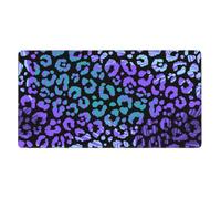 Colorful Leopard Exotic Animal Print,Mouse Pad Large Desk Pad Computer Keyboard Mouse Mat with Non Slip Rubber Base 40 x 70 cm