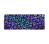 Colorful Leopard Exotic Animal Print,Mouse Pad Large Desk Pad Computer Keyboard Mouse Mat With Non Slip Rubber Base 30 x 80 cm