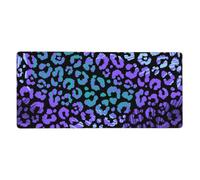 Colorful Leopard Exotic Animal Print,Mouse Pad Large Desk Pad Computer Keyboard Mouse Mat With Non Slip Rubber Base 40 x 90 cm