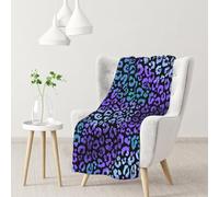 Colorful Leopard Exotic Animal Print,Soft Blanket Warm Anti-Pilling Flannel Plush Throw Blanket 76 X 102 cm