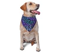 Colorful Leopard Exotic Animal PrintDog Bandanas Cat Puppy Scarfs Washable Pet Handkerchief