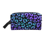 Colorful Leopard Exotic Animal PrintMakeup Trave Bag for Women,Cosmetic Large Capacity Organizer