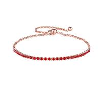 colorful letter chain tennis bracelets for women white rose color cubic zirconia femme accesorios