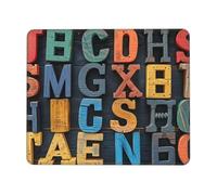 Colorful Letters. Multi Size Mouse pad for Office, Study & Play-Mousepad with Strong Adhesion and Thick Comfortable Surface