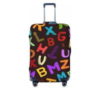 Colorful Letters Suitcase Cover Luggage Protector, Education Learning Elastic Luggage Covers Anti-Scratch Dustproof Luggage Sleeve Fits 18-21 Inch