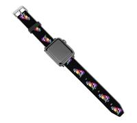 Colorful LGBT Wolf Watch Band Leather Replacement Watch Strap Sports Bands for Men Women