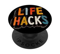 Colorful Life Hacks Emblem PopSockets Adhesive PopGrip