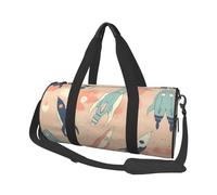 Colorful Light Rocket Travel Duffel Bag Sports Gym Bag, Lightweight Overnight Weekender Bag With Shoes Compartment Yoga Gym Sports Bag For Men Women