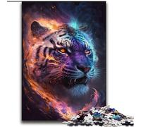 Colorful Lightning Tiger Adult Jigsaw Puzzles 2000 Pieces, for Age 14+ Fun Games Fun Activities at Home, Birthday Gifts, Travel Gifts (70x100cm)