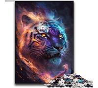 Colorful Lightning Tiger JigsawPuzzle 2000 Pieces for Adults, Challenging Game Toys Wall Decoration Unique Birthday And Xmas Gifts (70x100cm)
