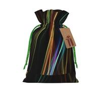 Colorful Lines Art Christmas Bag Gifts Happy Halloween Snacks Hamper Drawstring Wedding Favor Packaging Party