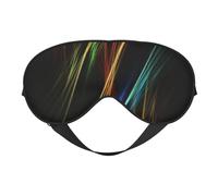 Colorful Lines Art Sleep Eye Mas Light Blocking Night Eye Blinder Travel Essential Gifts Women Men Sleep Mask