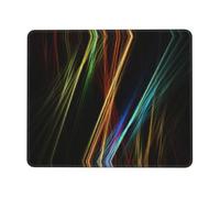 Colorful Lines Art Stable Grip Mouse Pad Desk Mat, Lock Edge with Non-Slip Rubber Bottom for Computer Laptop PC
