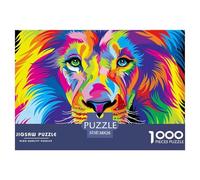 Colorful Lion Art Thick Cardboard Pieces Excellent for Training Memory, Concentration And Logical Thought Process 38x26cm/1000pcs