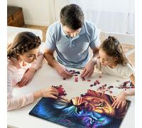 Colorful Lion Face Animal 1000 Piece Jigsaw Puzzle for Adults-Puzzles Teenagers Wooden Puzzles- Relax Puzzles Games-Brain Teaser Puzzle 1000pcs (75x50cm)