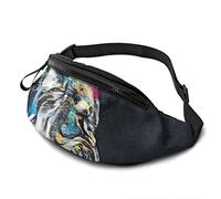 Colorful Lion Fanny Pack for Men Women,with Adjustable Zipper Sport Fitness Belt Bag for Workout Traveling Casual Running