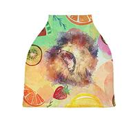Colorful Lion Fruit Stretchy Baby Car Seat Cover,Canopy Nursing Covers,Soft Breathable Windproof Scarf Changepad for Winter Infant Breastfeeding Boys