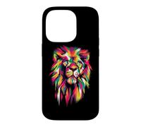 Colorful Lion Head - King of Beasts - Lion Head Case for iPhone 14 Pro