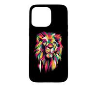 Colorful Lion Head - King of Beasts - Lion Head Case for iPhone 15 Pro Max